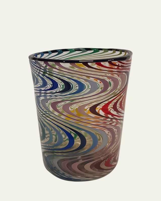 Little Right Wig Wag Multicolor Drinking Glass, 8.4 oz.